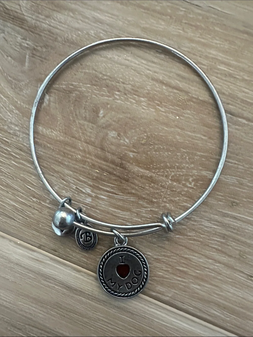 Brighton “I Love My Dog” Wire Charm Bracelet